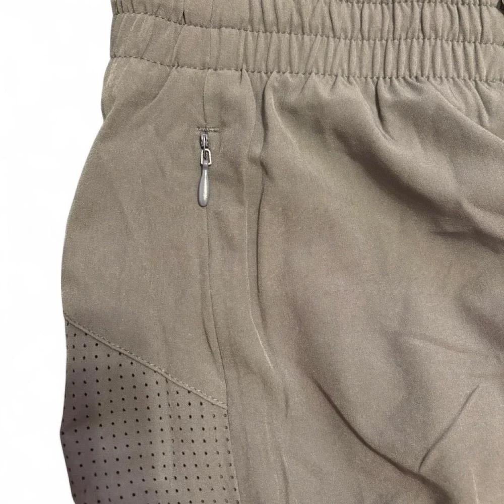 Pinspark athletic running shorts in a versatile khaki/olive color Size XXL